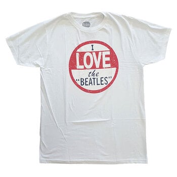 Риза The Beatles Vintage I Love The Beatles (Back Print) White S Риза - 1