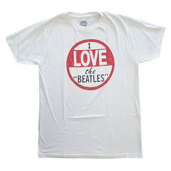 T-shirt The Beatles Vintage I Love The Beatles (Back Print) White 2XL T-shirt