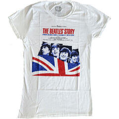 Camiseta de manga corta The Beatles The Beatles Story White S De mujer Camiseta de manga corta
