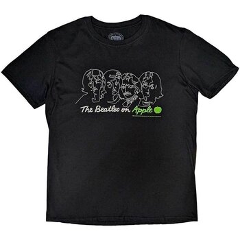 T-Shirt The Beatles On Apple (Back Print) Black S T-Shirt - 1