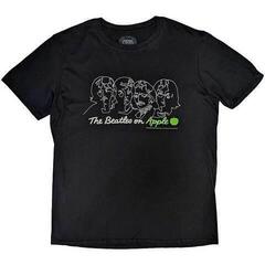 T-shirt The Beatles On Apple (Back Print) Black M T-shirt