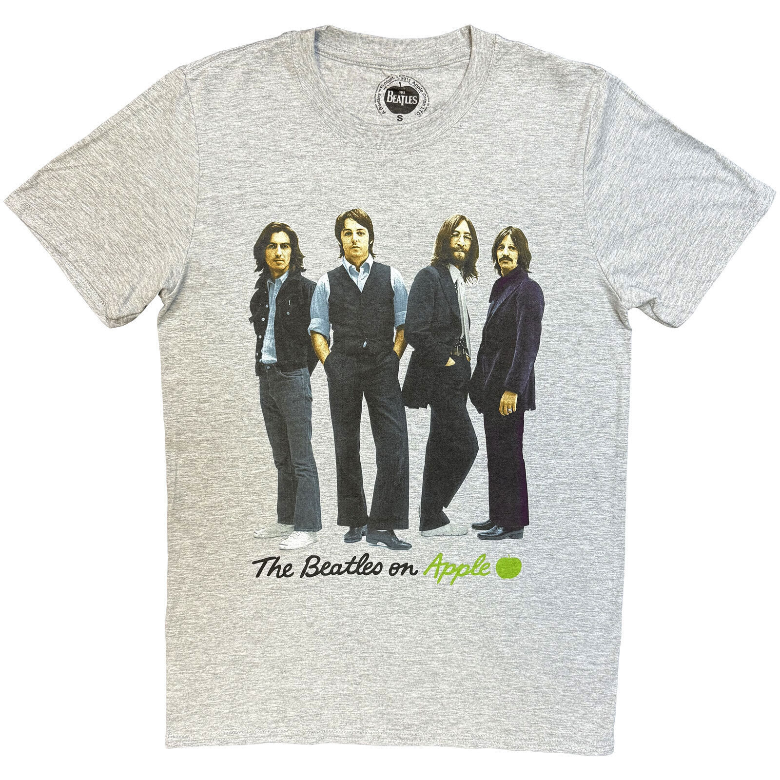 T-Shirt The Beatles Iconic Colour Grey S T-Shirt