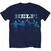 T-Shirt The Beatles HELP! Silver Logo Dusk Blue 2XL T-Shirt