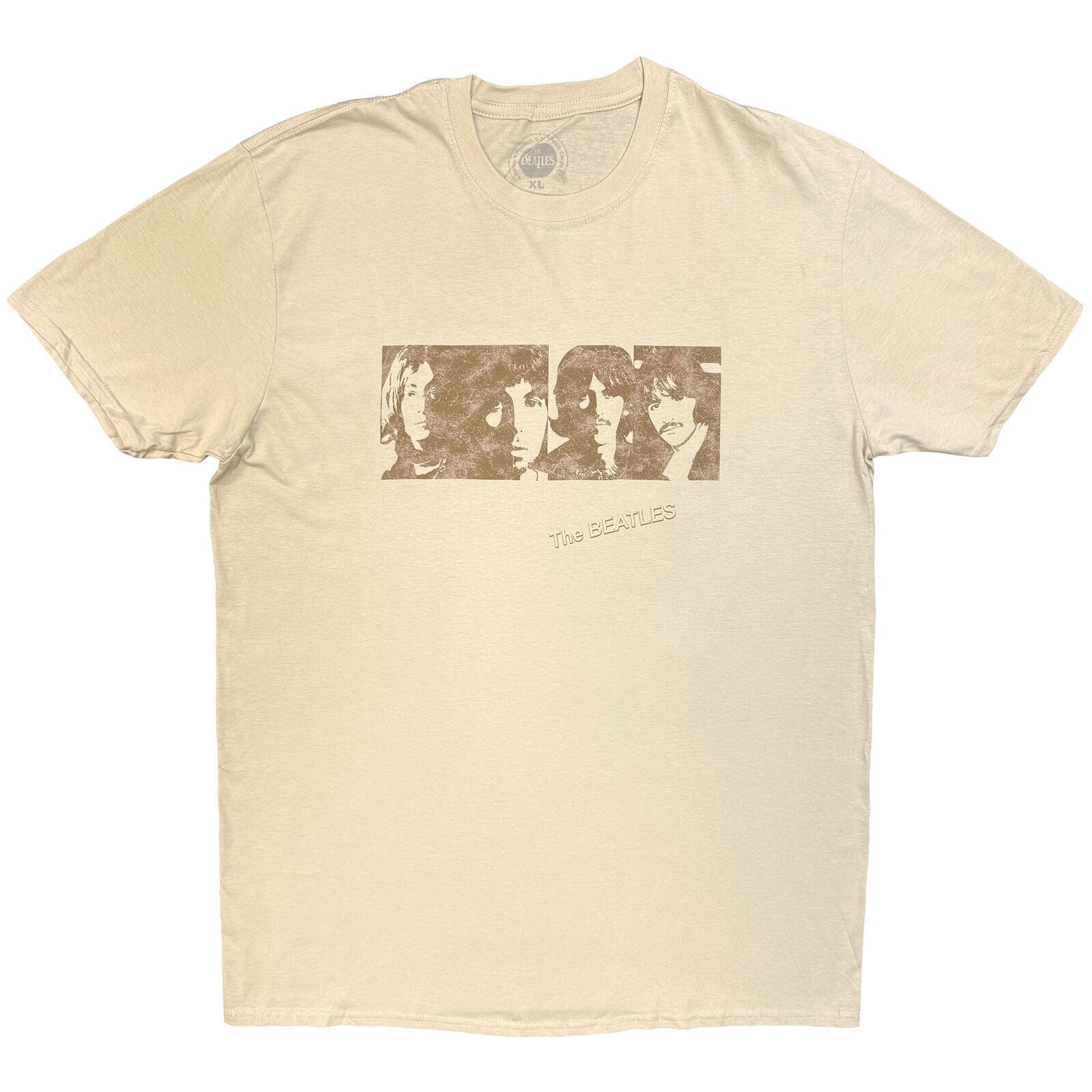 T-Shirt The Beatles White Album Faces Sand L T-Shirt
