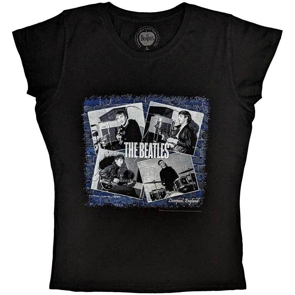 T-Shirt The Beatles At The Cavern (Back Print) Black L Damen T-Shirt