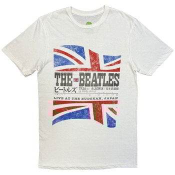 T-shirt The Beatles Budokan Set List (Back Print) White XL T-shirt - 1