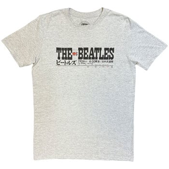 T-shirt The Beatles Budokan Set List (Back Print) Grey XL T-shirt - 1