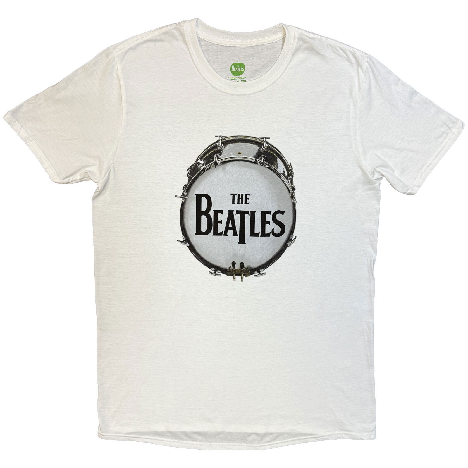 T-Shirt The Beatles Original Drum Skin White L T-Shirt