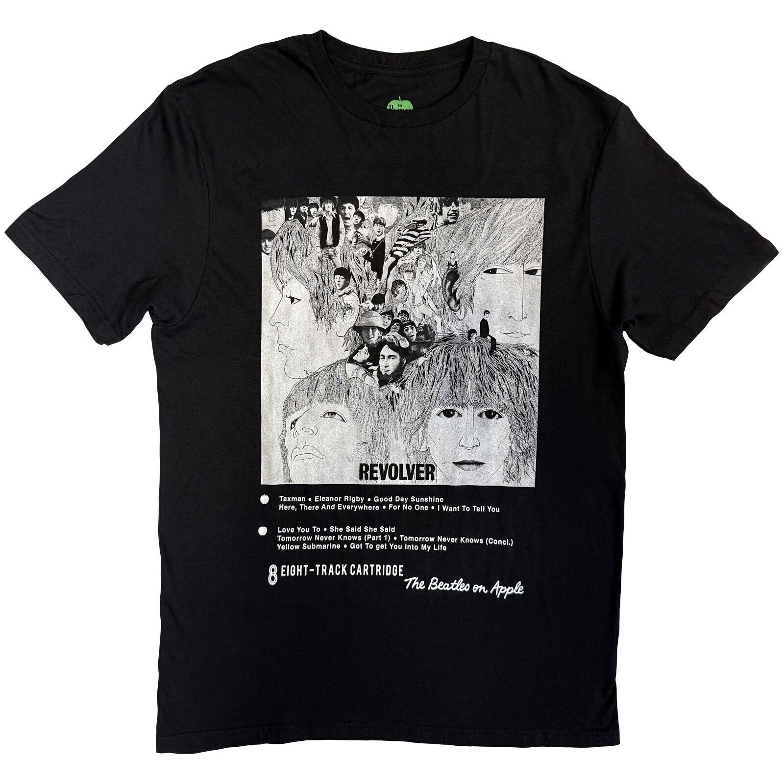 T-Shirt The Beatles Revolver 8 Track Black 2XL T-Shirt