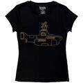 The Beatles Yellow Submarine (Embellished) Black L Naiste T-särk