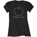 The Beatles On Apple Crystals (Embellished) Black S Sieviešu T-krekls
