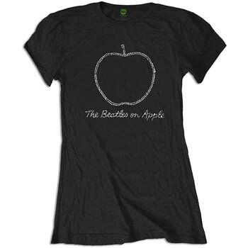 T-Shirt The Beatles On Apple Crystals (Embellished) Black M Ladies T-Shirt - 1