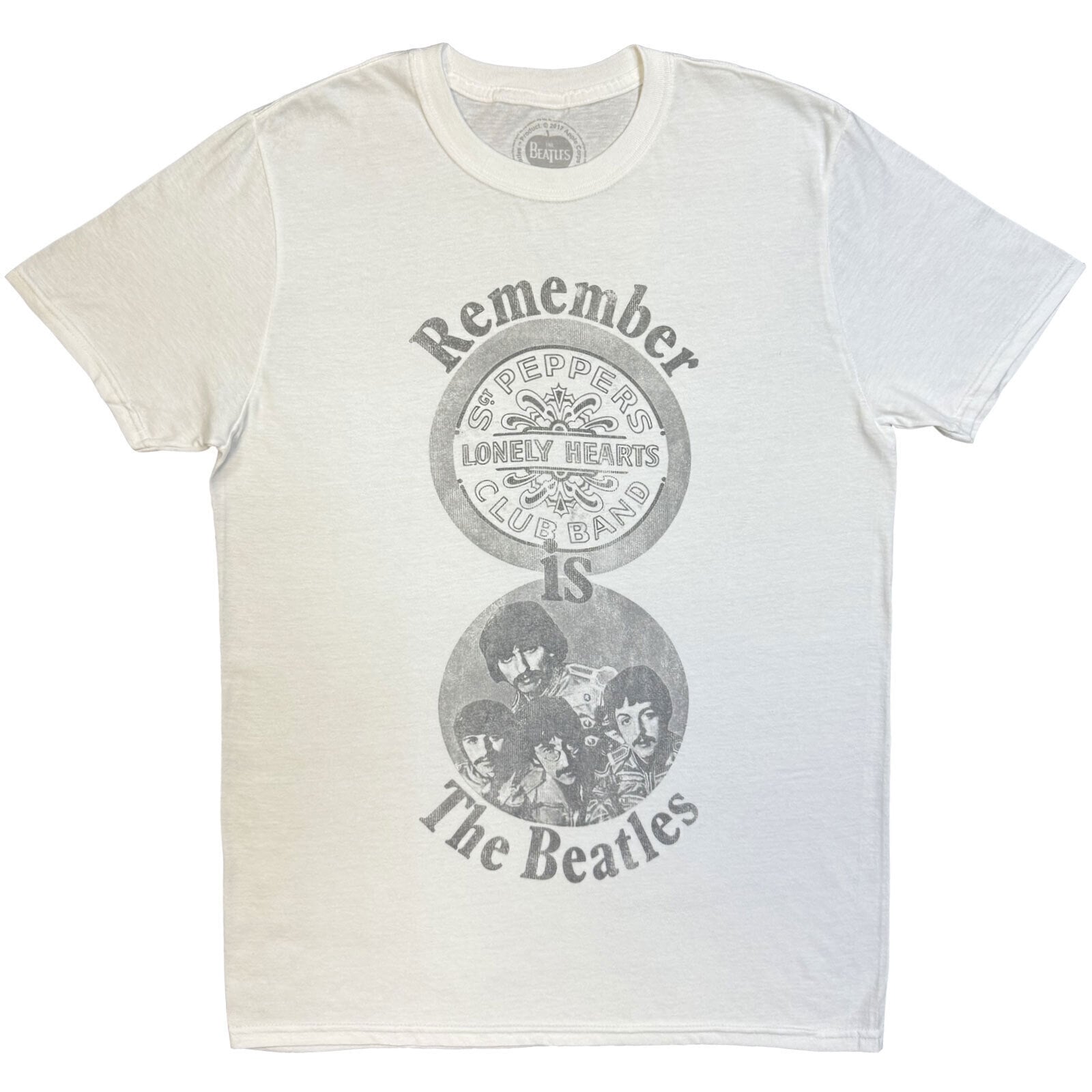 T-shirt The Beatles Remember White L T-shirt