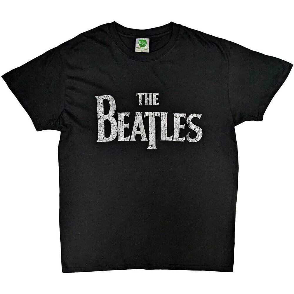 T-Shirt The Beatles Vintage Drop T Logo Black S T-Shirt