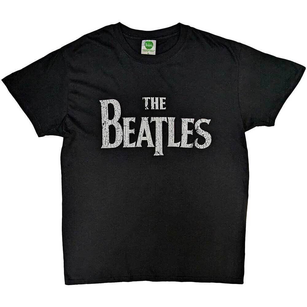 T-Shirt The Beatles Vintage Drop T Logo Black M T-Shirt