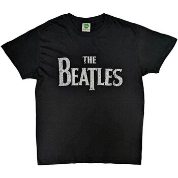 T-shirt The Beatles Vintage Drop T Logo Black XL T-shirt - 1