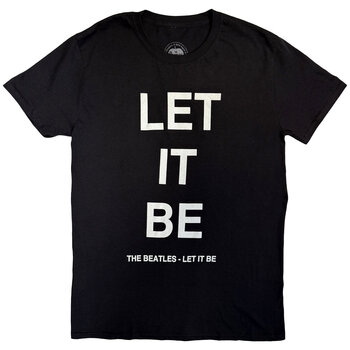 T-shirt The Beatles Let It Be (Back Print) Black M T-shirt - 1