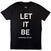 T-shirt The Beatles Let It Be (Back Print) Black M T-shirt