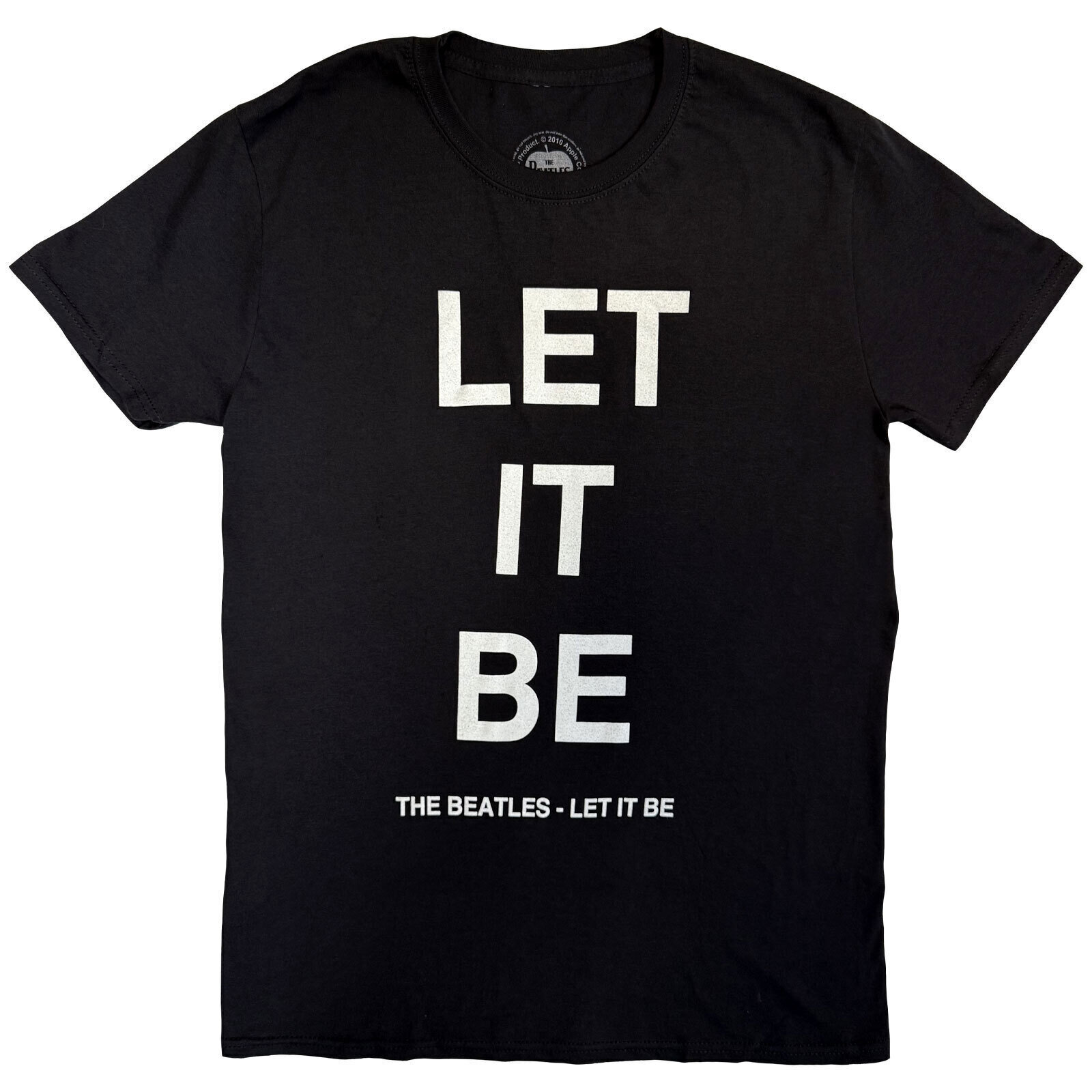 T-shirt The Beatles Let It Be (Back Print) Black 2XL T-shirt