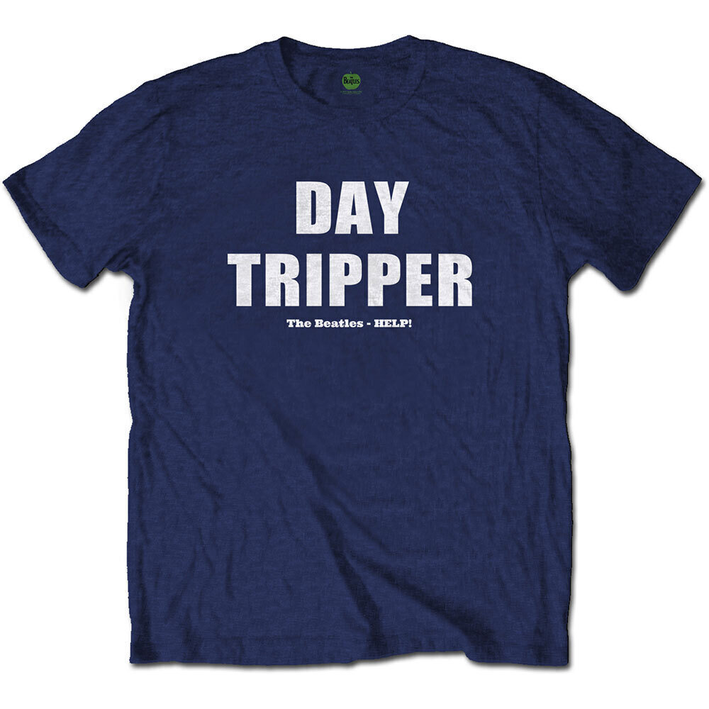 T-Shirt The Beatles Day Tripper (Back Print) Navy Blue 2XL T-Shirt