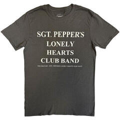 T-shirt The Beatles Sgt Peppers Lonely Hearts Club Band with Drum (Back Print) Charcoal Grey L T-shirt