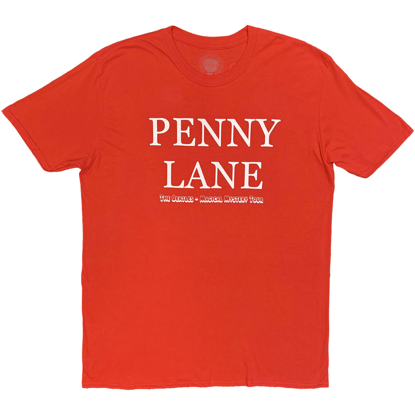 T-Shirt The Beatles Penny Lane (Back Print) Red 2XL T-Shirt