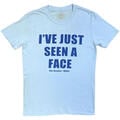 The Beatles I've Just Seen A Face (Back Print) Light Blue XL T-Shirt