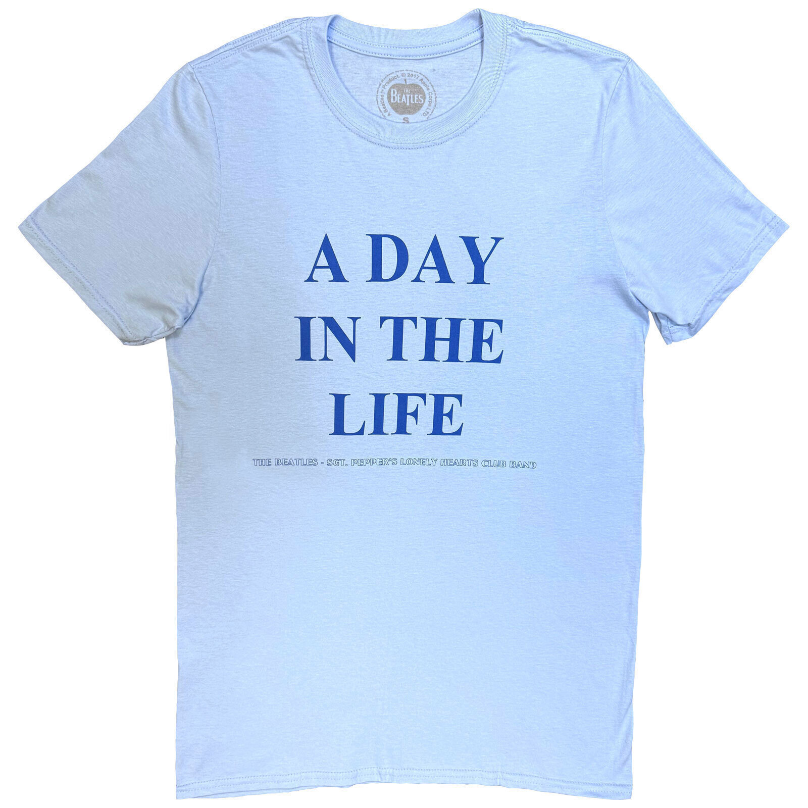 T-Shirt The Beatles A Day In The Life (Back Print) Light Blue S T-Shirt