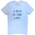 The Beatles A Day In The Life (Back Print) Light Blue L T-Shirt