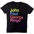 The Beatles JPG&R Pepper Suit Colours Black L T-Shirt