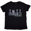The Beatles Rooftop (Back Print) Black S Дамски Риза