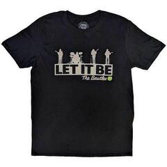 T-shirt The Beatles Rooftop (Back Print) Black M T-shirt