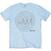 T-Shirt The Beatles Abbey Road Songs Swirl Foiled (Embellished) Light Blue XL T-Shirt