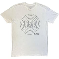 T-Shirt The Beatles Abbey Road Songs Swirl Foiled (Embellished) White L T-Shirt