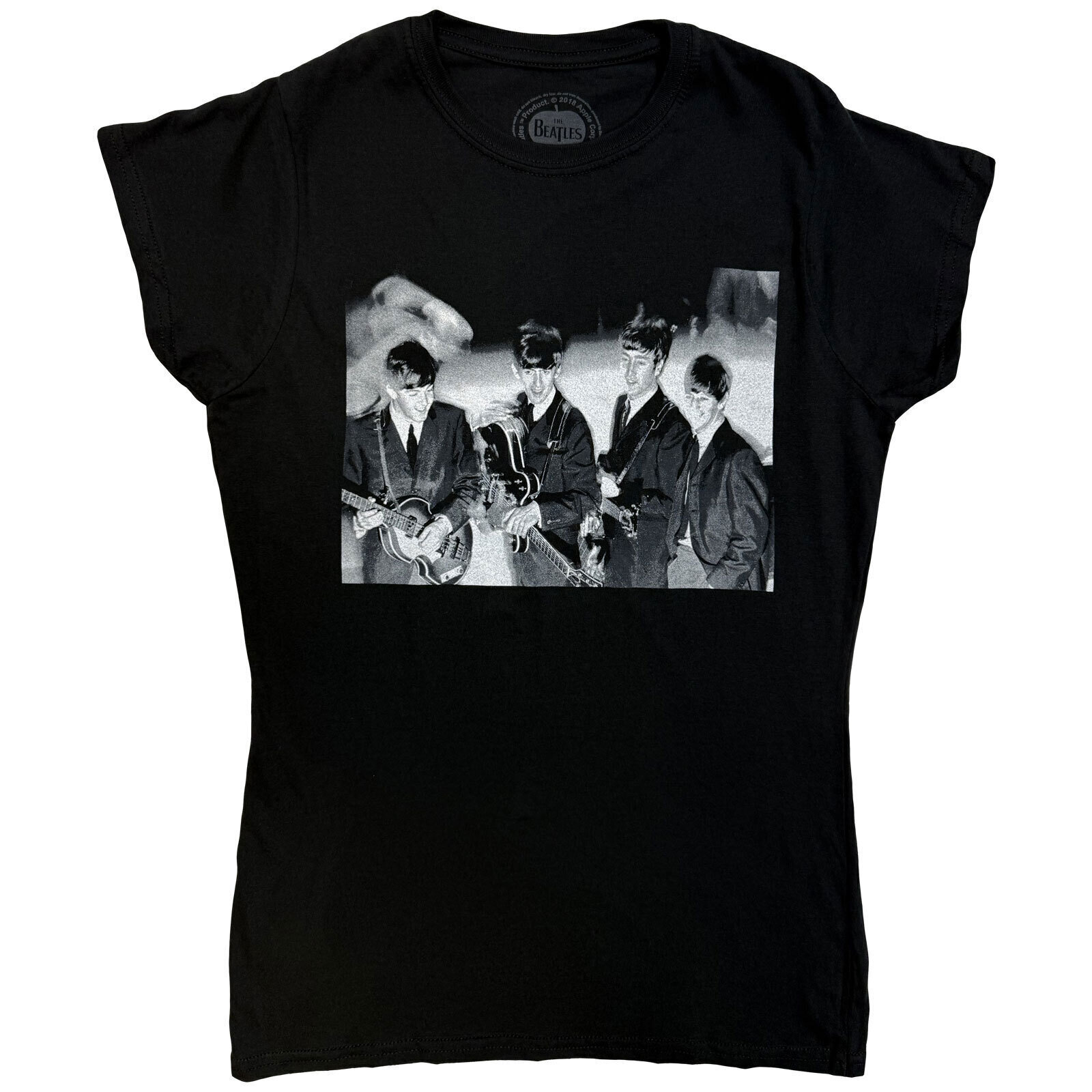 T-shirt The Beatles Smiles Photo Black L Feminino T-shirt