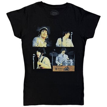 T-shirt The Beatles Shea Stadium Shots Black M Femme T-shirt - 1