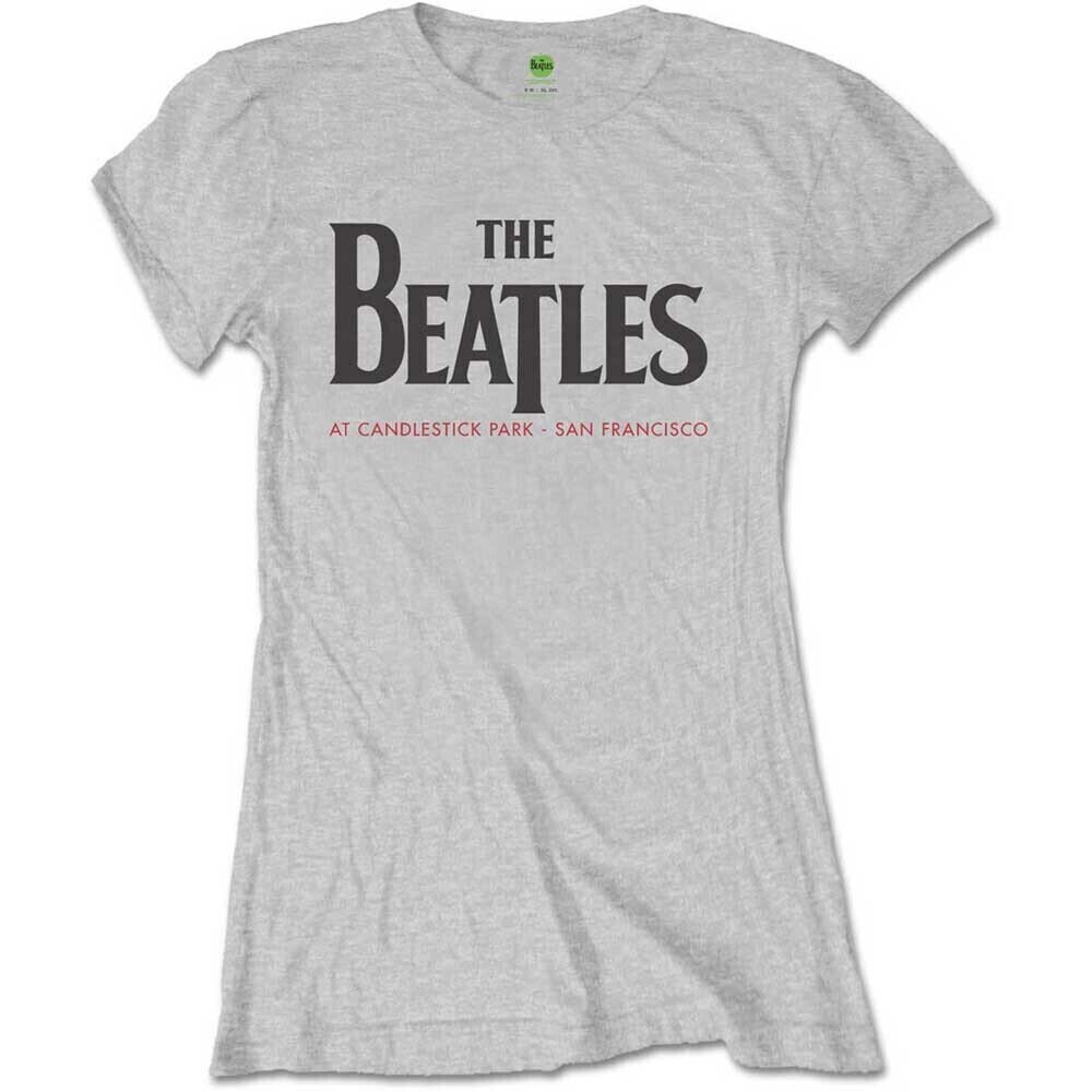 T-shirt The Beatles Candlestick Park (Back Print) Grey XL Feminino T-shirt