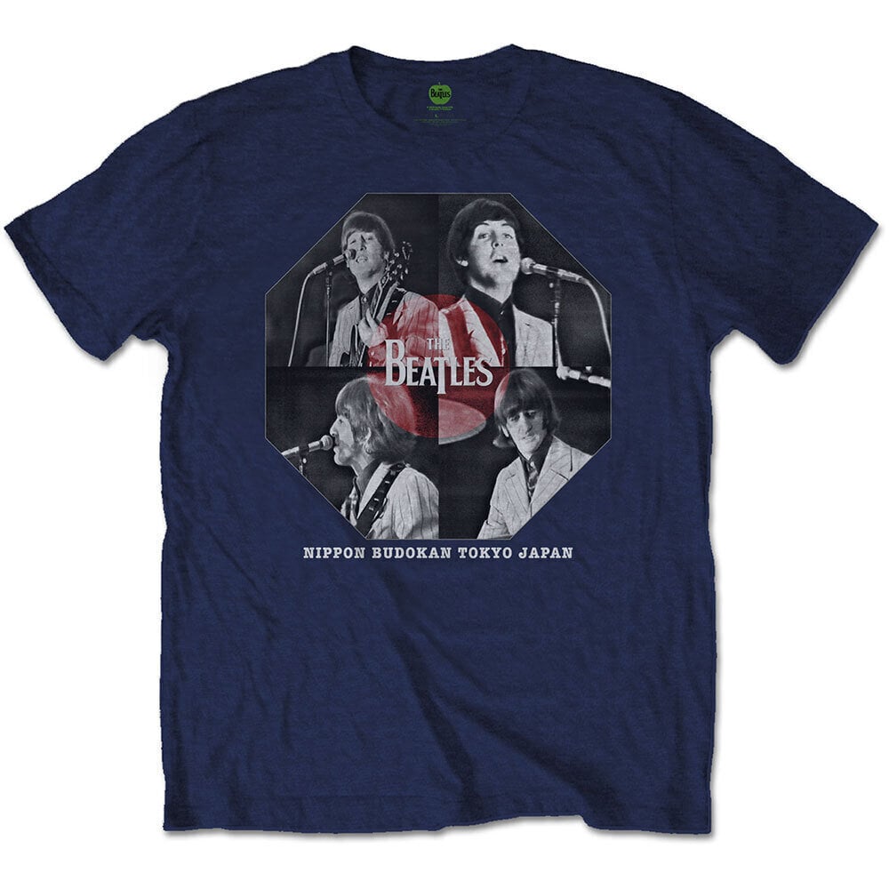 Camiseta de manga corta The Beatles Budokan Octagon Navy Blue S Camiseta de manga corta