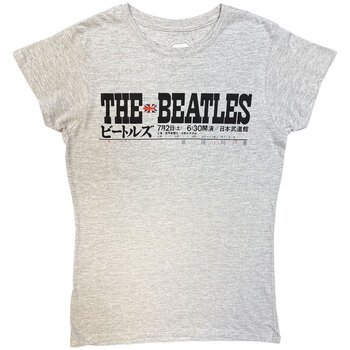 T-shirt The Beatles Budokan Set List (Back Print) Grey 2XL Feminino T-shirt - 1