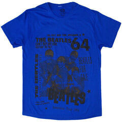T-shirt The Beatles 1964 Blue M T-shirt