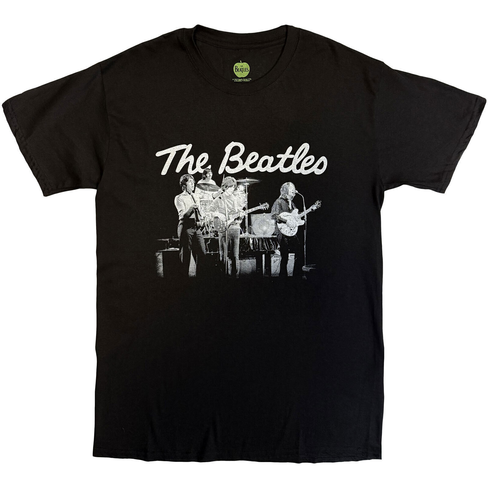 T-shirt The Beatles 1968 Live Photo Black 2XL T-shirt