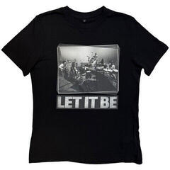 Camiseta de manga corta The Beatles Let It Be Studio Black S De mujer Camiseta de manga corta