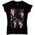 T-skjorte The Beatles White Album Faces (Back Print) Black L Ladies T-skjorte