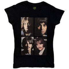Skjorte The Beatles White Album Faces (Back Print) Black 2XL Dame Skjorte