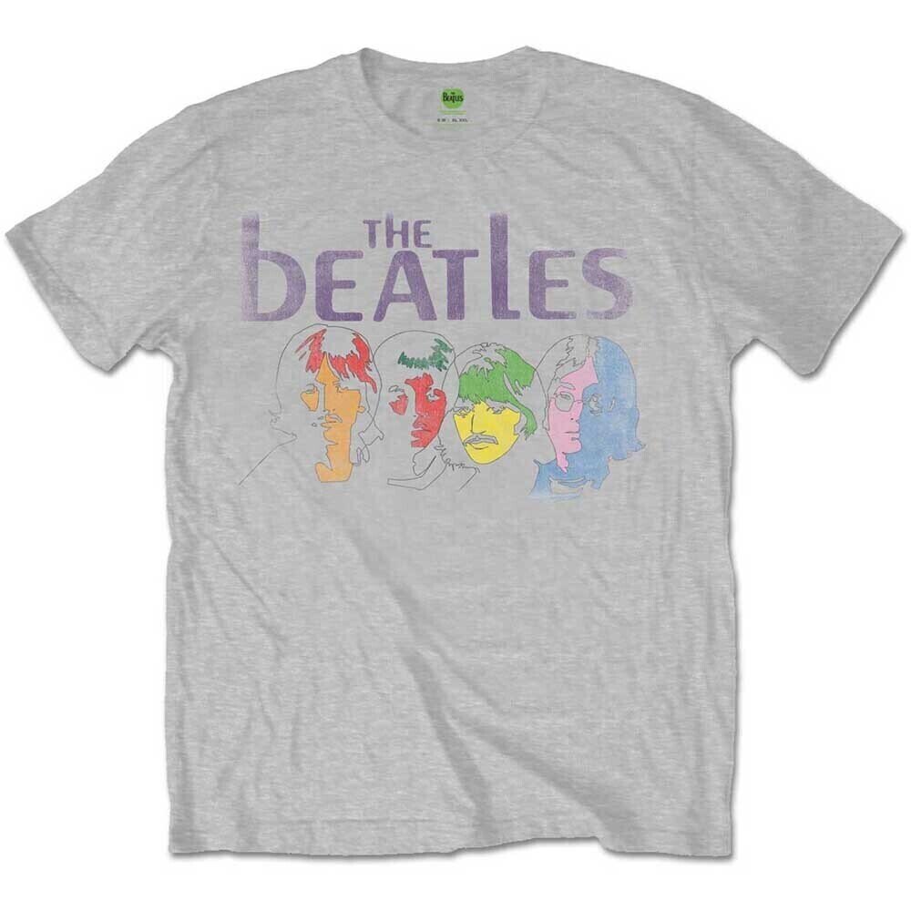 T-shirt The Beatles White Album Back (Back Print) Grey 2XL T-shirt