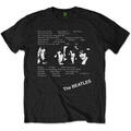 The Beatles White Album Tracks (Back Print) Black XL T-Shirt
