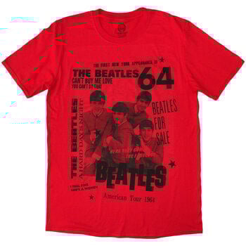 T-Shirt The Beatles 1964 Red L T-Shirt - 1