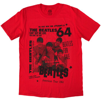 T-shirt The Beatles 1964 Red XL T-shirt - 1