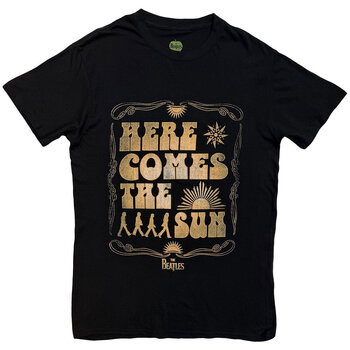 T-Shirt The Beatles Here Comes The Sun (Back Print) Black S T-Shirt - 1