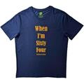 The Beatles When I'm Sixty Four (Back Print) Blue M Camiseta de manga corta